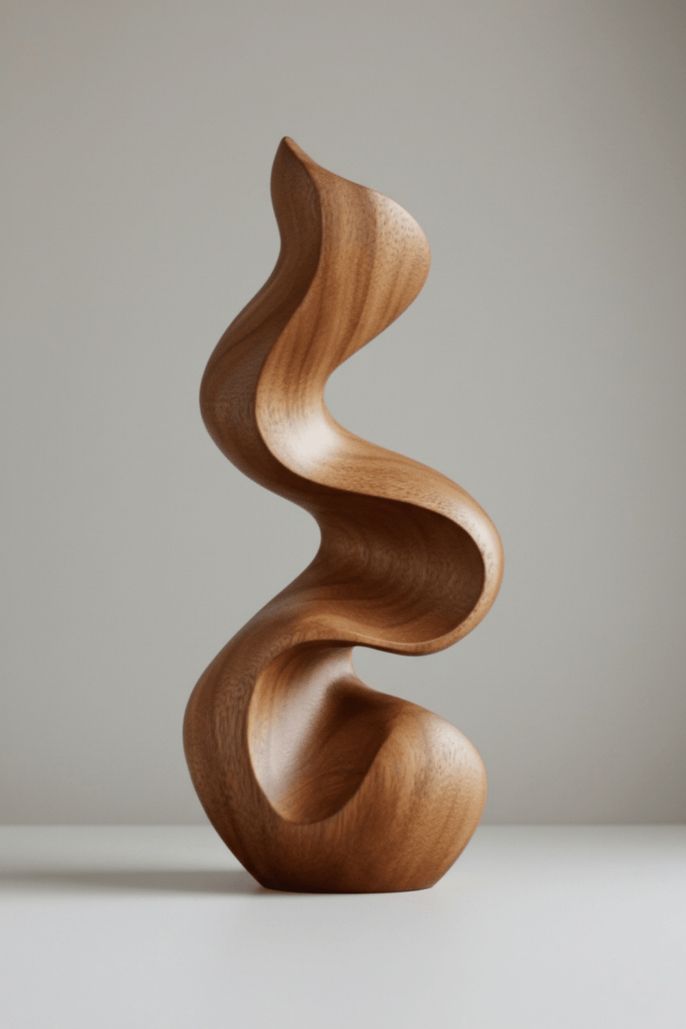 Modern Abstract Wooden Carving Hand Carved Wooden Sculpture Wood Art