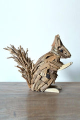 Squirrel Wood Carving Hand Carving Art Ornament Wooden Toys Sculpture Art Wood Crafts Animal Crafts