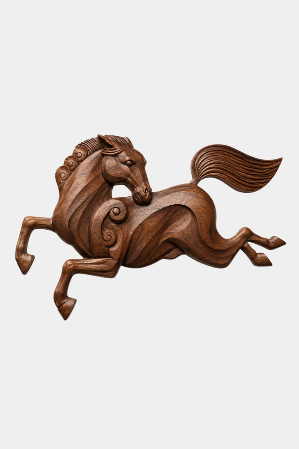 Horse Wood Sculpture #QA011