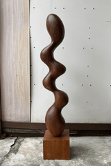 Large Wood Sculpture Wood Carving Modern Wood Sculpture Large Wooden Statue Hand Carving Wood Crafts