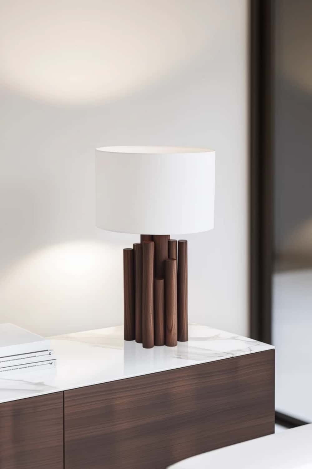 Wooden Table Lamp Wooden Desk Lamp Handmade Desk Lamp Wooden Bedside Lamp