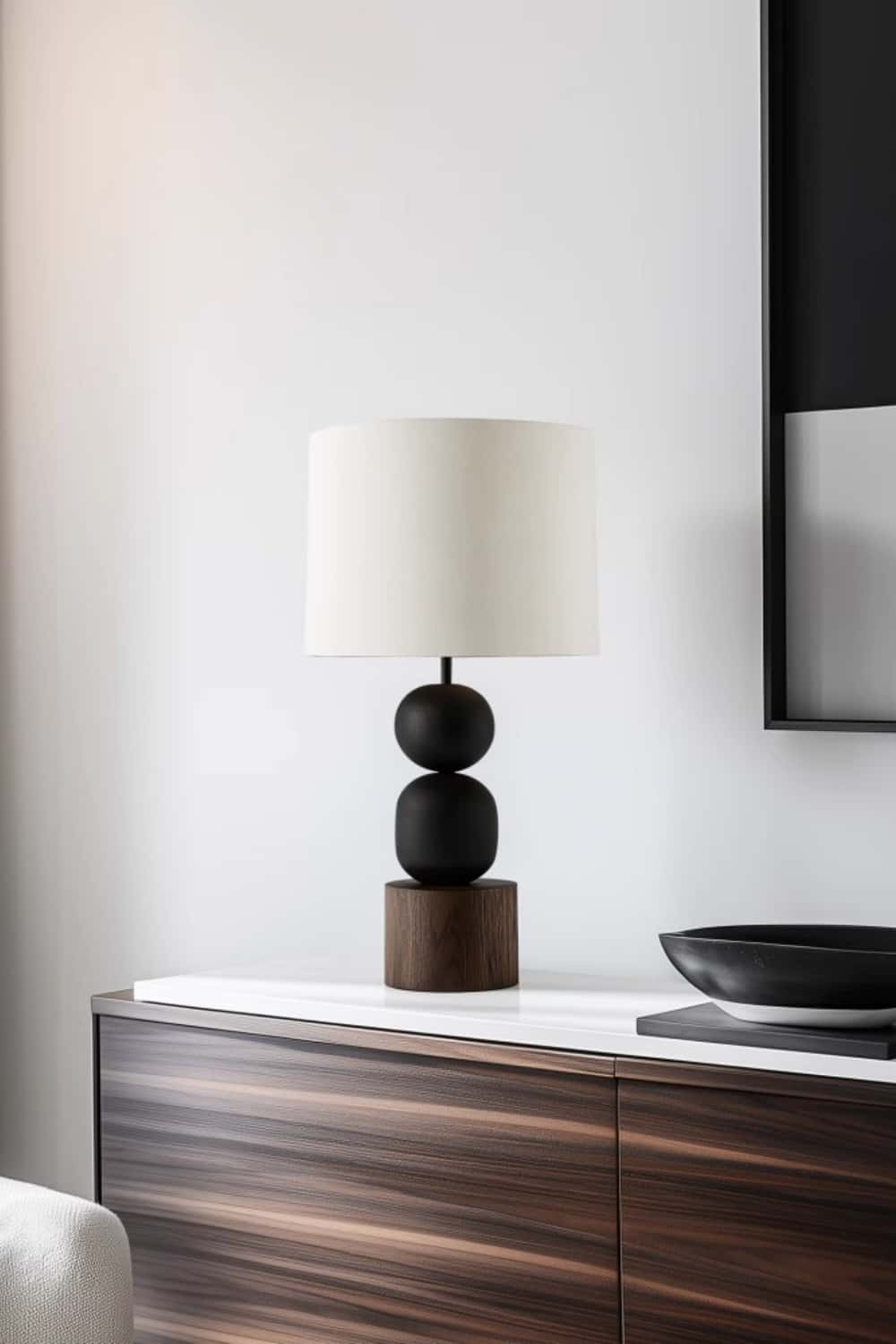 Abstract Wooden Lamp Wood Art Table Lighting Sculptural Wood Table Lamp