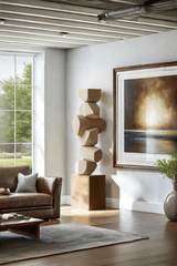 Large Wooden Sculptures For The Home Modern Abstract Wood Sculpture Art