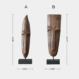 Abstract Wood Sculpture Modern Wood Abstract Art Handmade Face Wood Sculpture Original Art Unique Modern Art