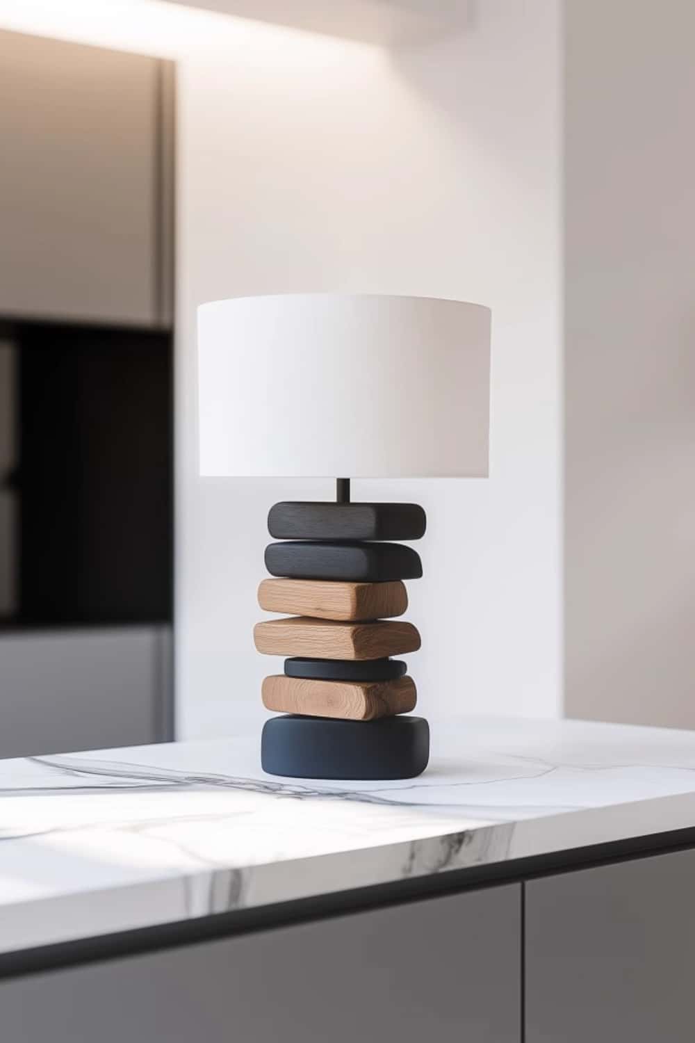 Wooden Table Lamp Wooden Desk Lamp Handmade Desk Lamp Wooden Bedside Lamp