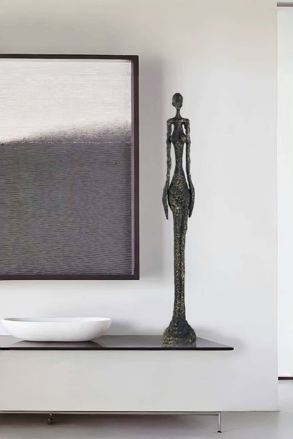 Metal Figure Sculpture Metal People Sculpture Aluminum Statue Metal Man Statue Man Of Steel Sculpture