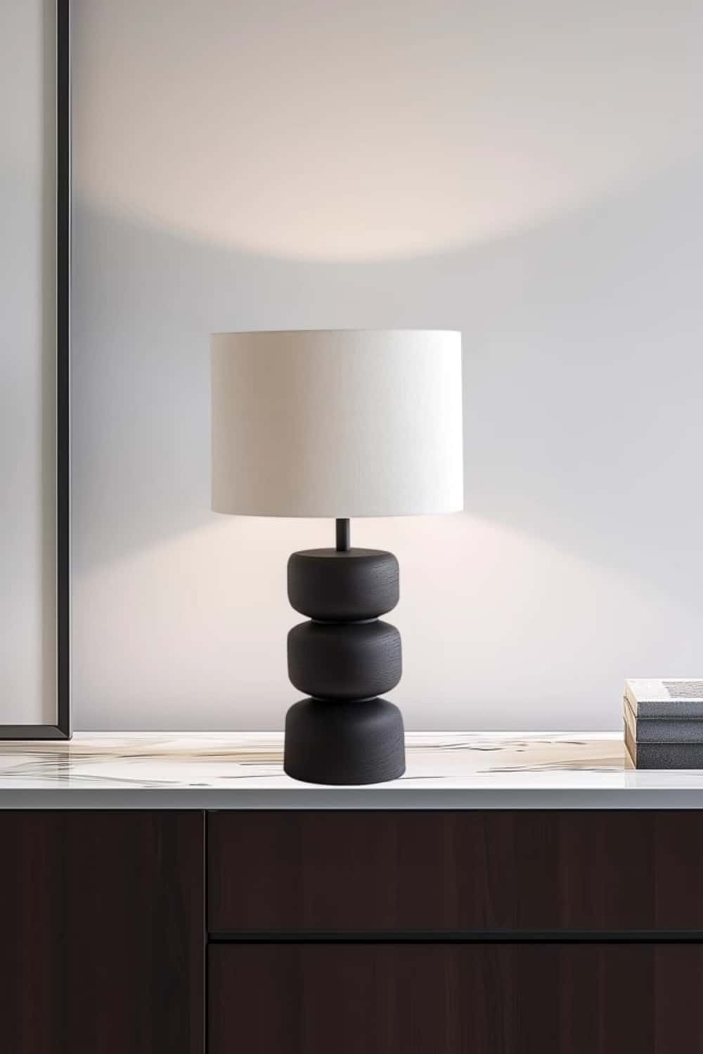 Abstract Wooden Lamp Wood Art Table Lighting Sculptural Wood Table Lamp
