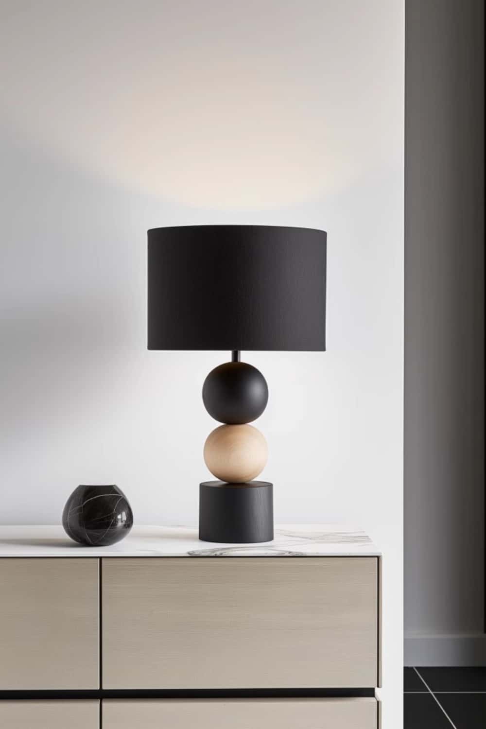 Handcrafted Wood Desk Lamp Handmade Abstract Wooden Lamp Wood Art Table Lighting