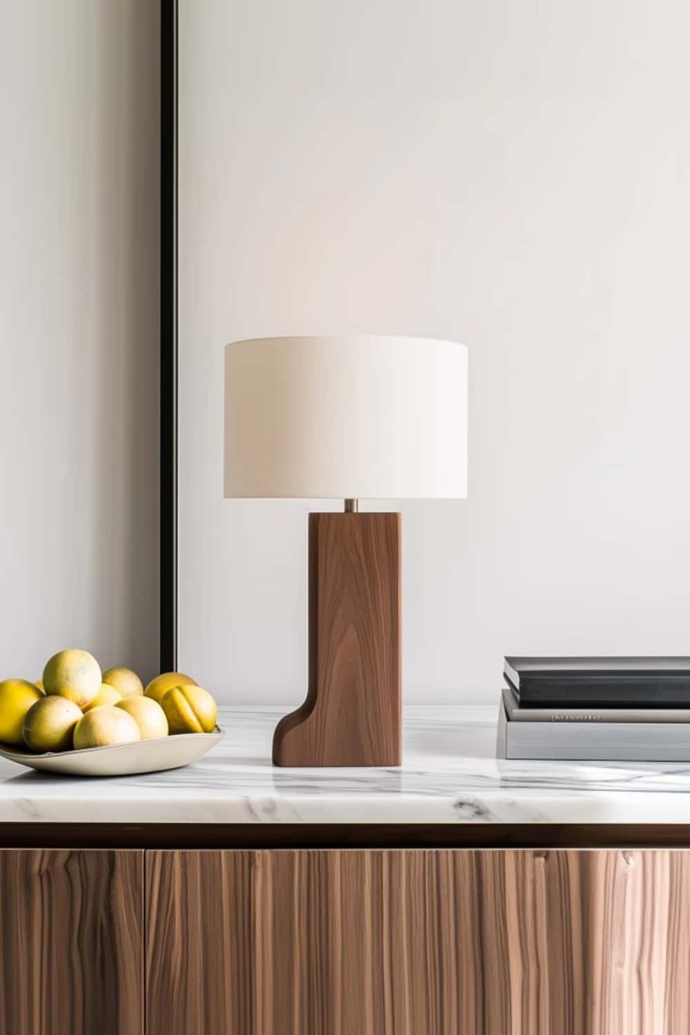 Handcrafted Wood Desk Lamp Handmade Abstract Wooden Lamp Wood Art Table Lighting