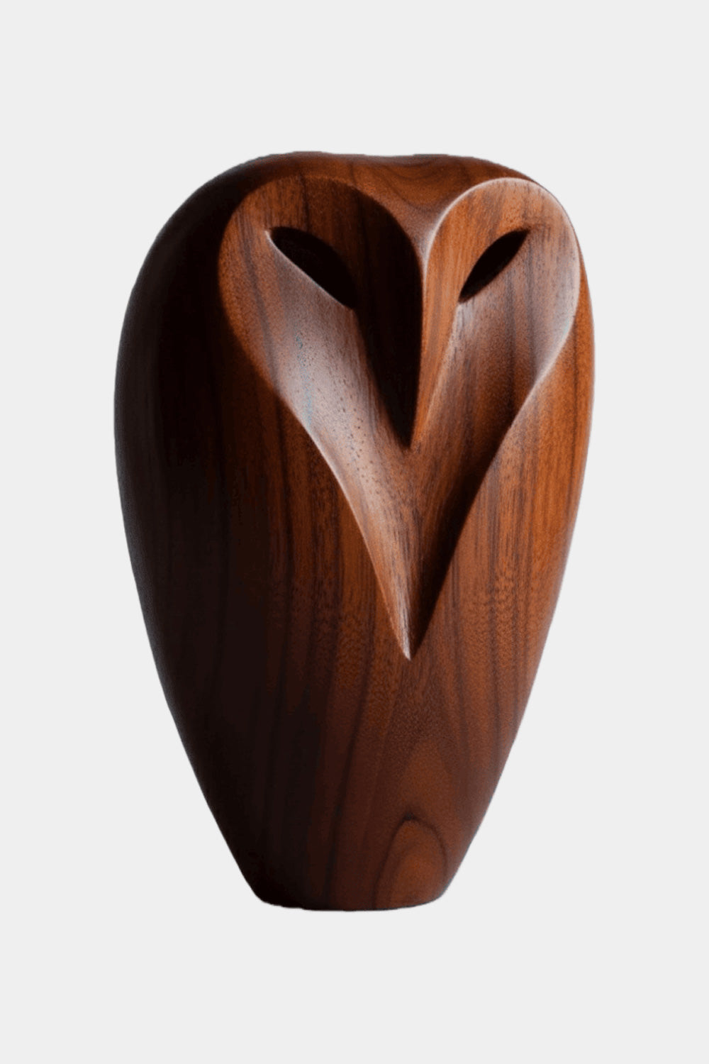 Abstract Wooden Owl Sculpture Handmade Animal Bird Wood Sculpture Art