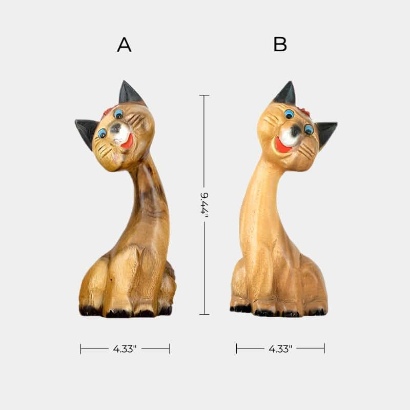 Cat Wood Carving Wooden Cat Statues Cat Wood Sculpture Wooden Cat Sculptures Animal Wood Sculpture 