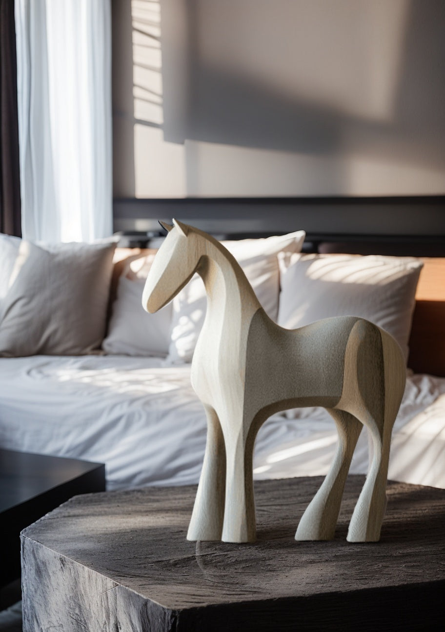 Wooden Horse Statue Wood Carving Horses In Wood Carved Animals Sculpture