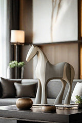 Wooden Horse Sculpture Animal Wood Carving Hand Carving Wooden Art Animal Wood Sculpture Animal Crafts