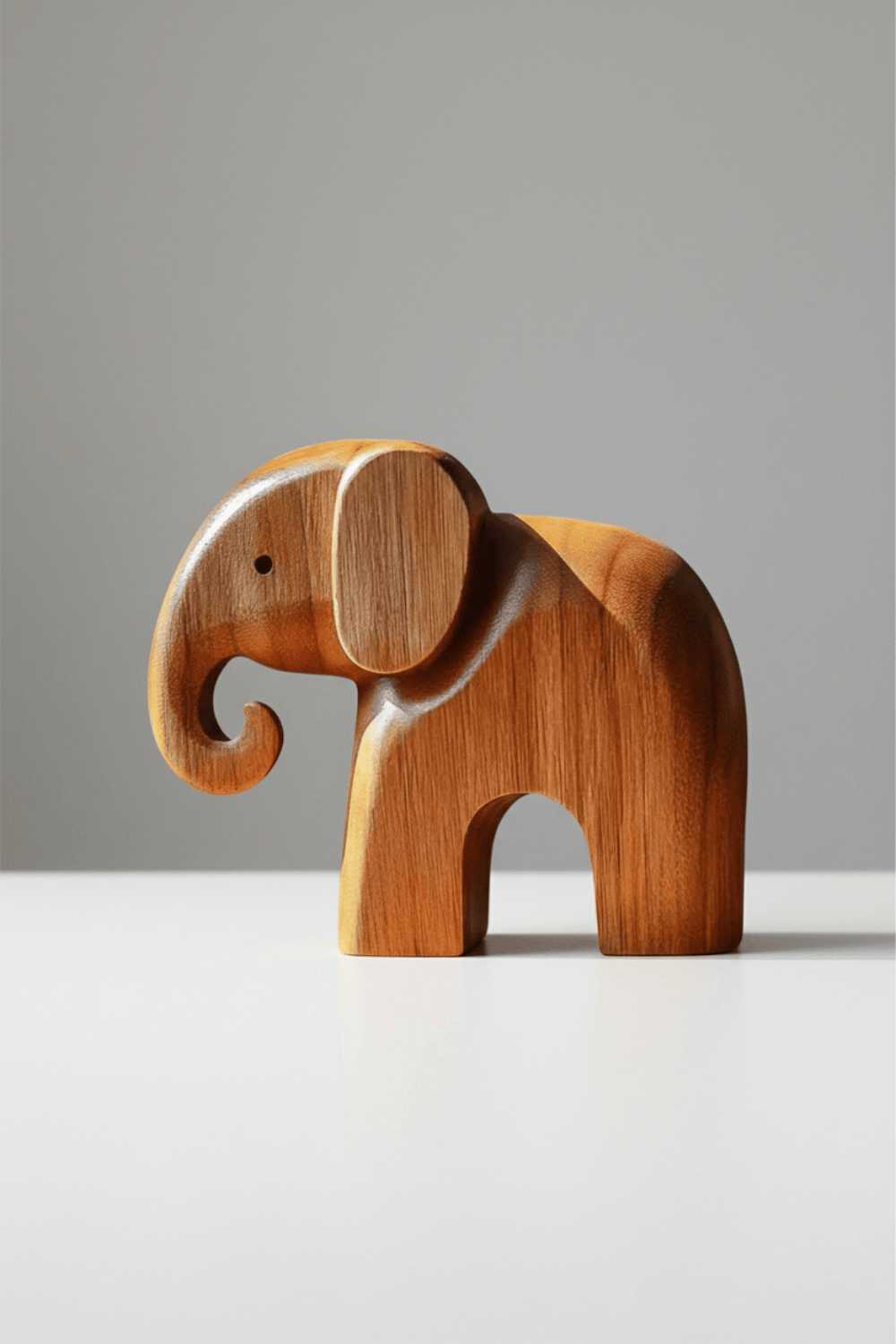 Wooden Elephant Statue Wood Sculpture Wooden Carved Animals Sculpture