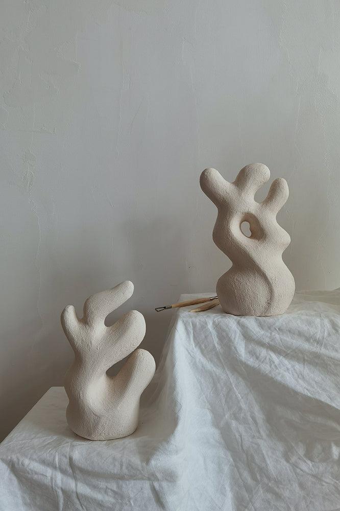 Abstract Clay Sculpture Pottery Sculpture Sculpey Clay Sculpture Housewarming Gift Minimalist Decor