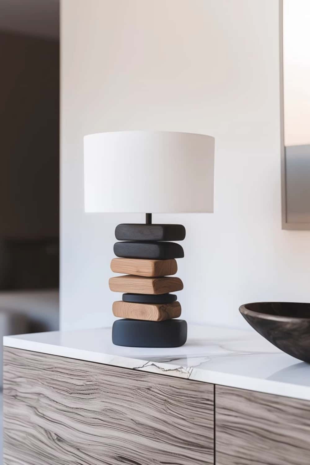 Wooden Table Lamp Wooden Desk Lamp Handmade Desk Lamp Wooden Bedside Lamp