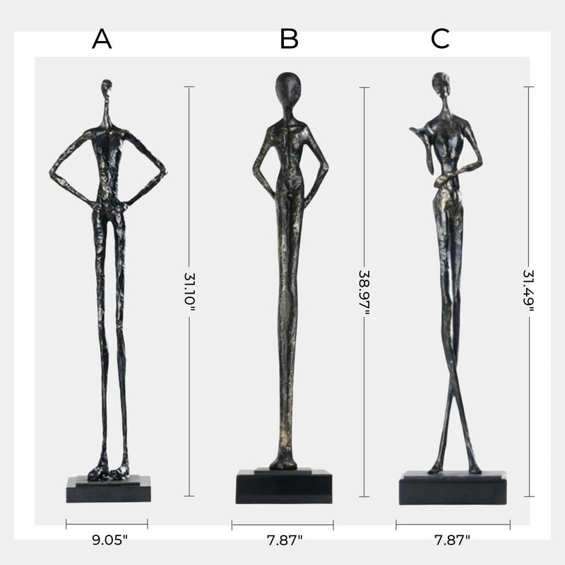 Metal Figure Sculpture Metal People Sculpture Aluminum Statue Metal Man Statue Man Of Steel Sculpture