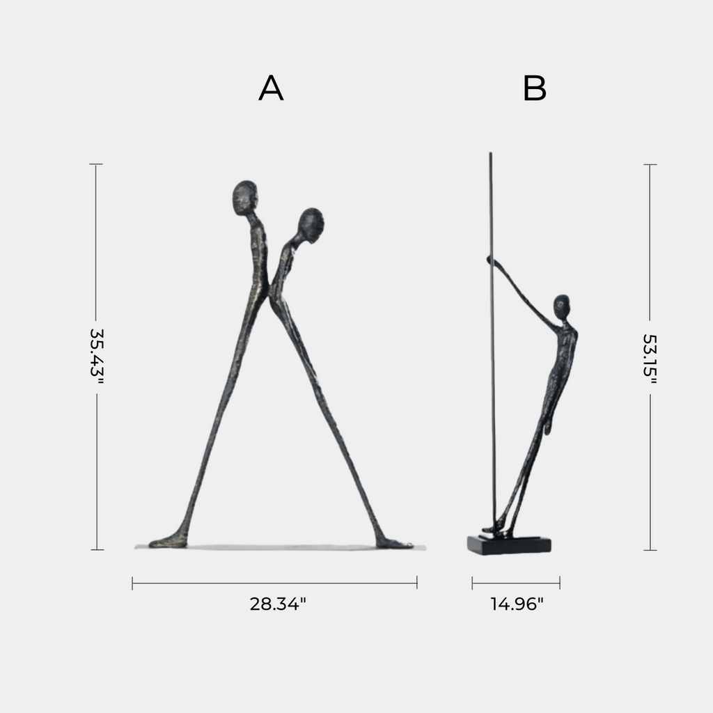 Metal Human Size Construct Metal Figure Sculpture Metal People Sculpture Aluminum Statue Metal Man ...