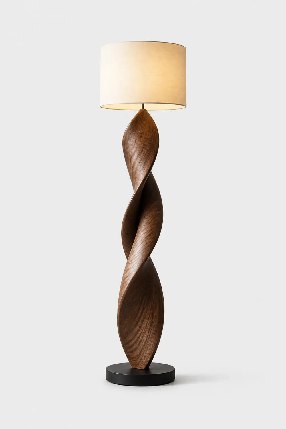 Flowing Ribbon Wood Floor Lamp | Modern Standing Decor Light For Home Space