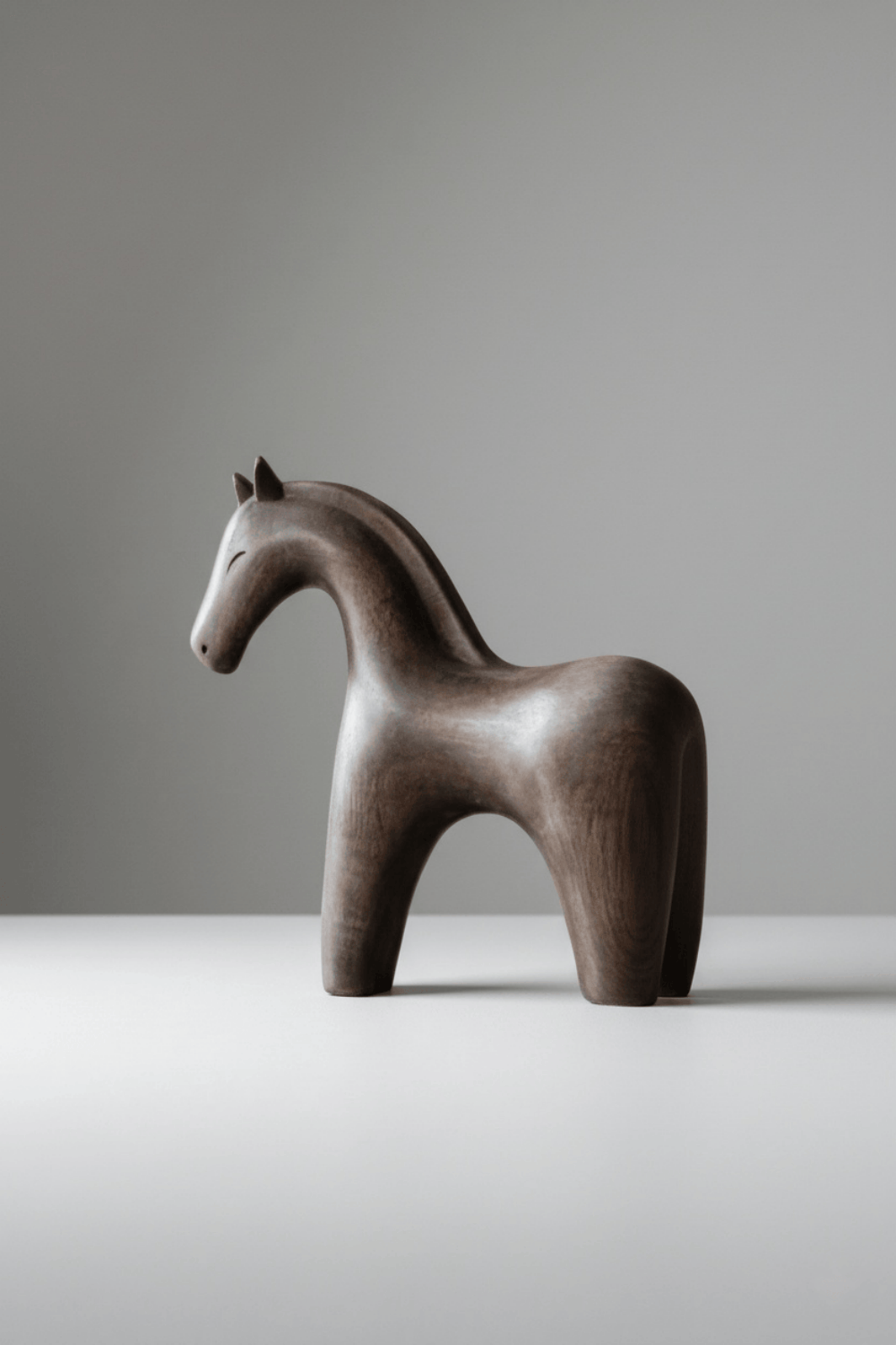 Horse Wood Sculpture #WA054 - 10.23"W x 3.15"D x 10.23"H