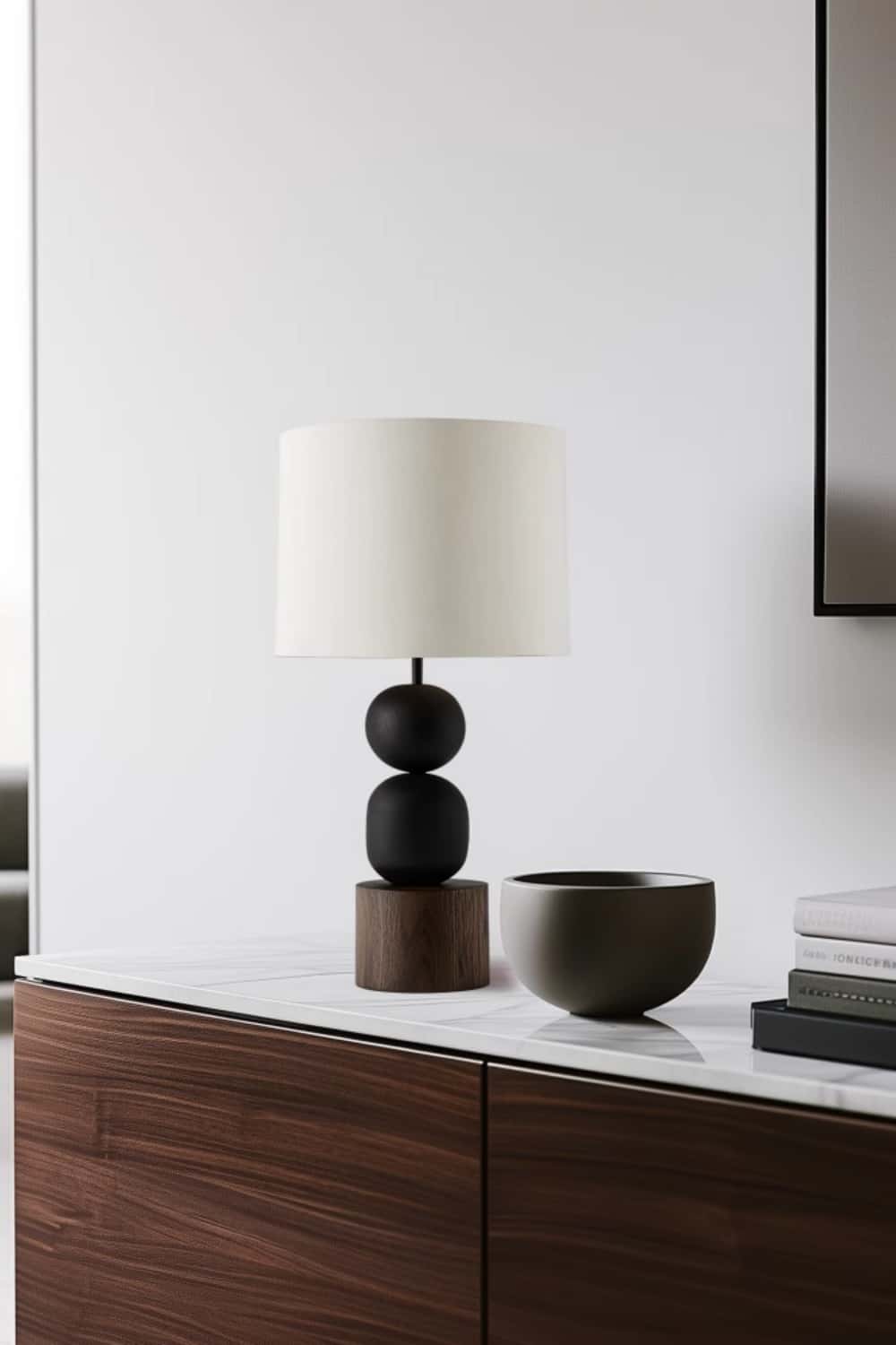 Abstract Wooden Lamp Wood Art Table Lighting Sculptural Wood Table Lamp