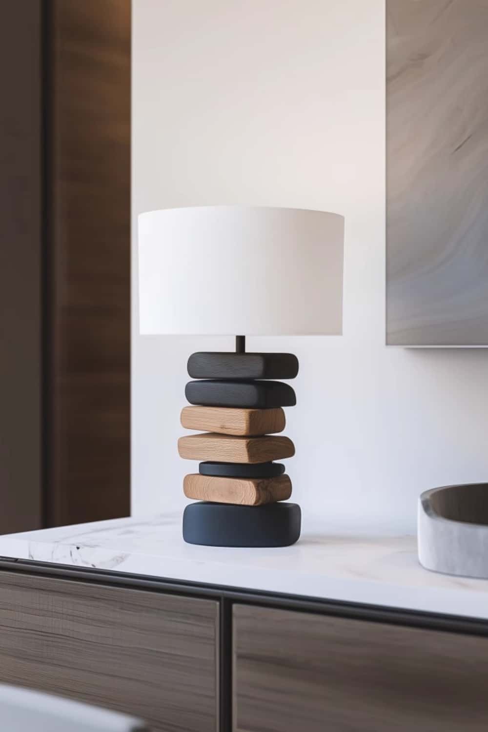 Wooden Table Lamp Wooden Desk Lamp Handmade Desk Lamp Wooden Bedside Lamp