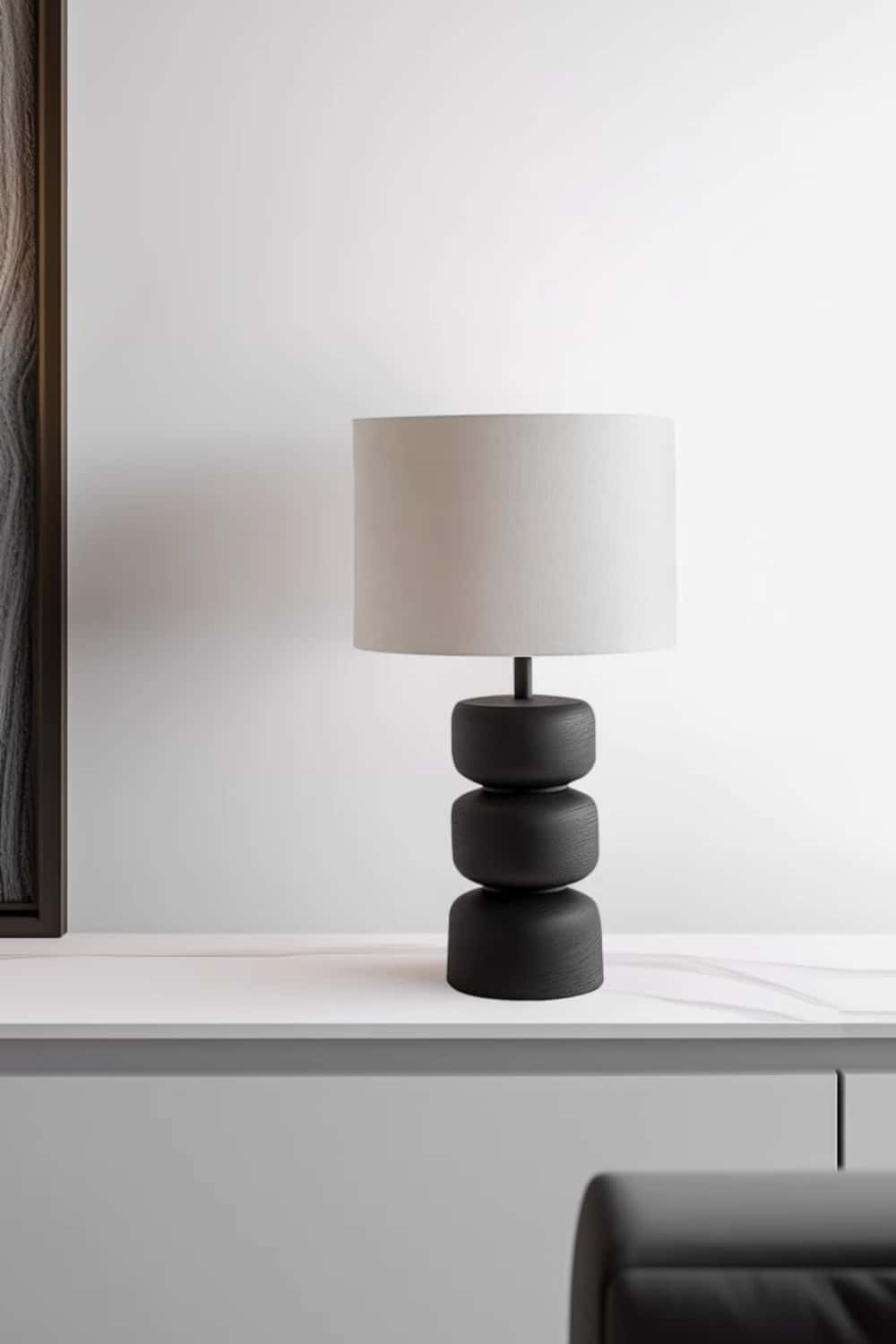 Abstract Wooden Lamp Wood Art Table Lighting Sculptural Wood Table Lamp
