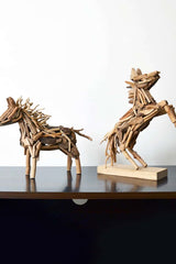 Wooden Horse Statue Wood Horse Sculpture Horse Wood Carving Wooden Horse Head Sculpture Carved Wood Horse Sculptures