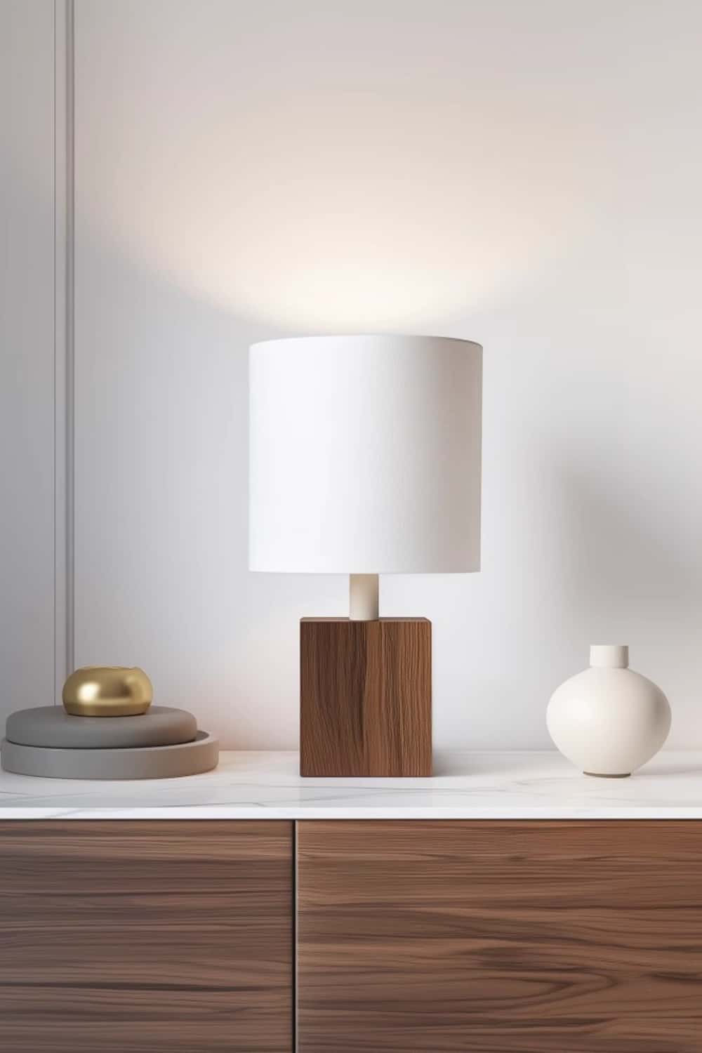 Abstract Wooden Lamp Wood Art Table Lighting Sculptural Wood Table Lamp