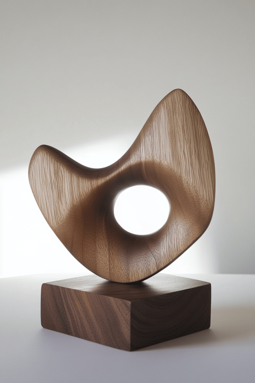 Wood Carving Sculpture With Wood Abstract Wooden Sculpture Art Ornaments