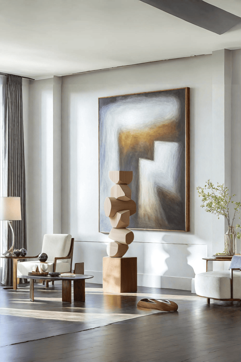 Large Wooden Sculptures For The Home Modern Abstract Wood Sculpture Art