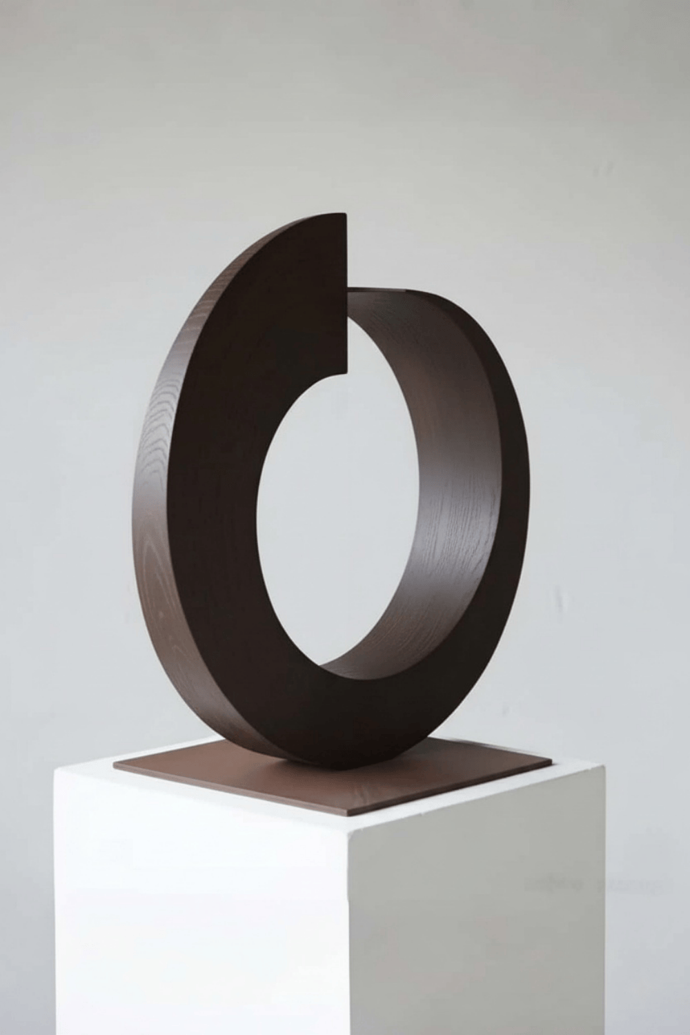 Modern Wooden Sculpture Abstract Handcrafted Wood Carving Statue Wooden Art Decor