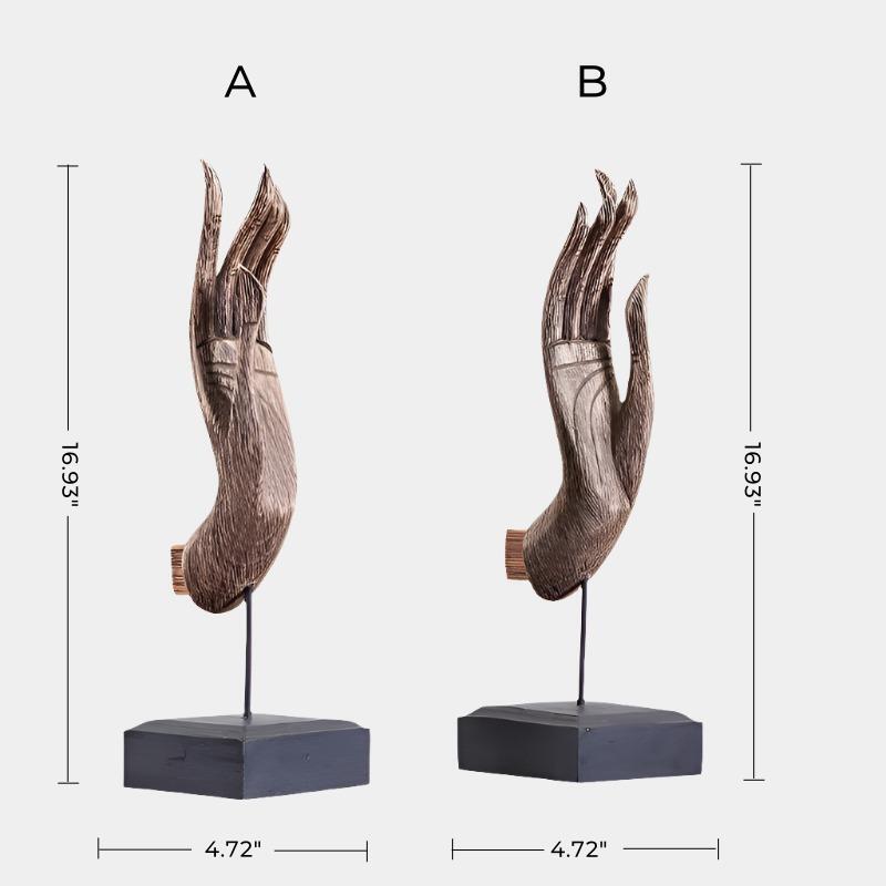 Human Wood Carving Body Carving Hand Wood Sculpture Wooden Art Carved Wooden Ornaments Modern Wood Sculpture