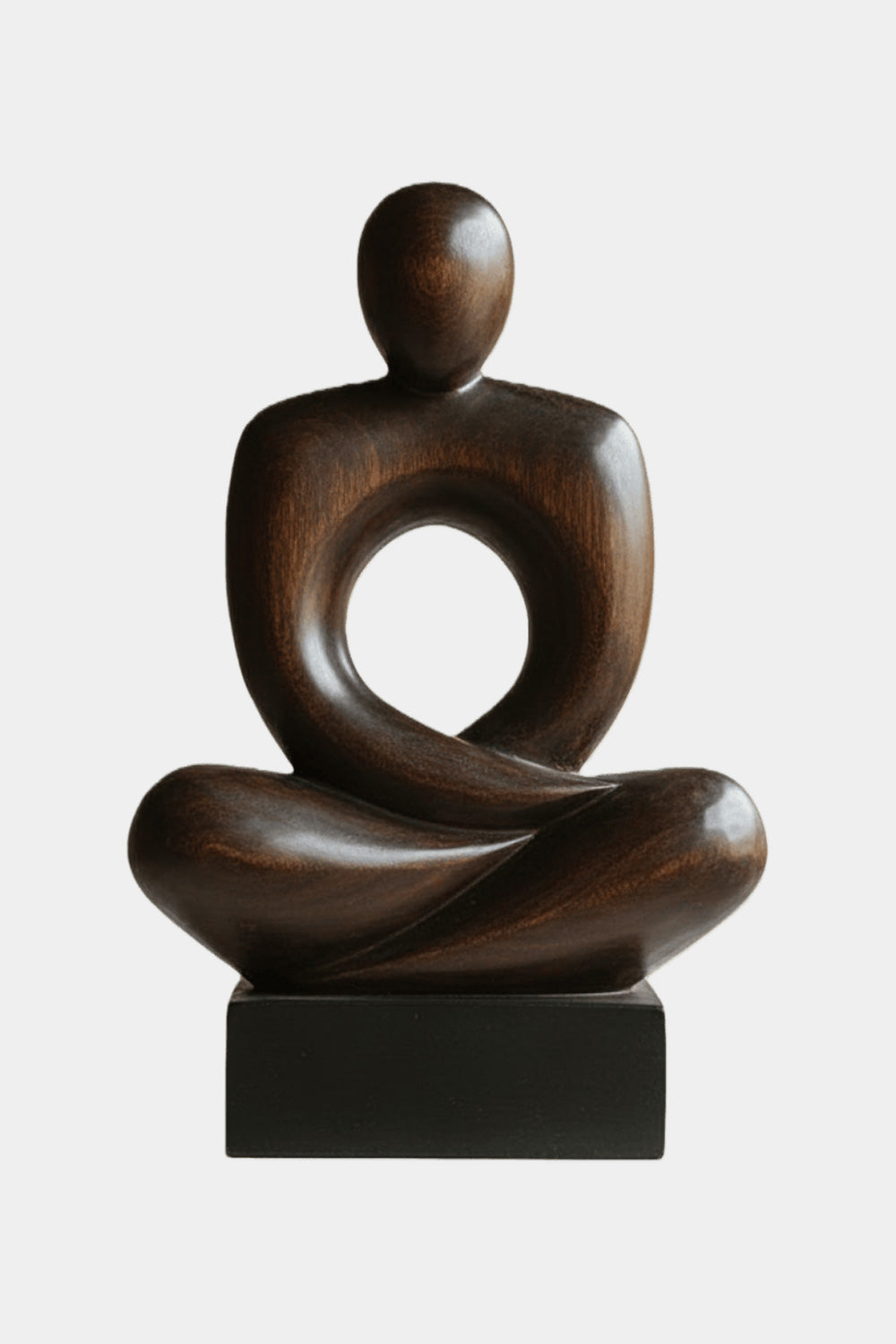 Abstract Wooden Meditation Sculpture Wood Sculptures Home Decor Handmade Wood Art Gift