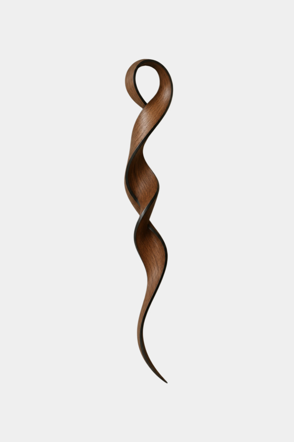 Abstract Wood Line Art | Vertical Helix Wall Sculpture | Minimalist Hanging Decor