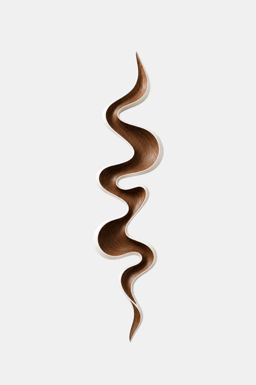 White Border Wood Wall Sculpture | Ivory Wave Wall Art | Modern Farmhouse Decor