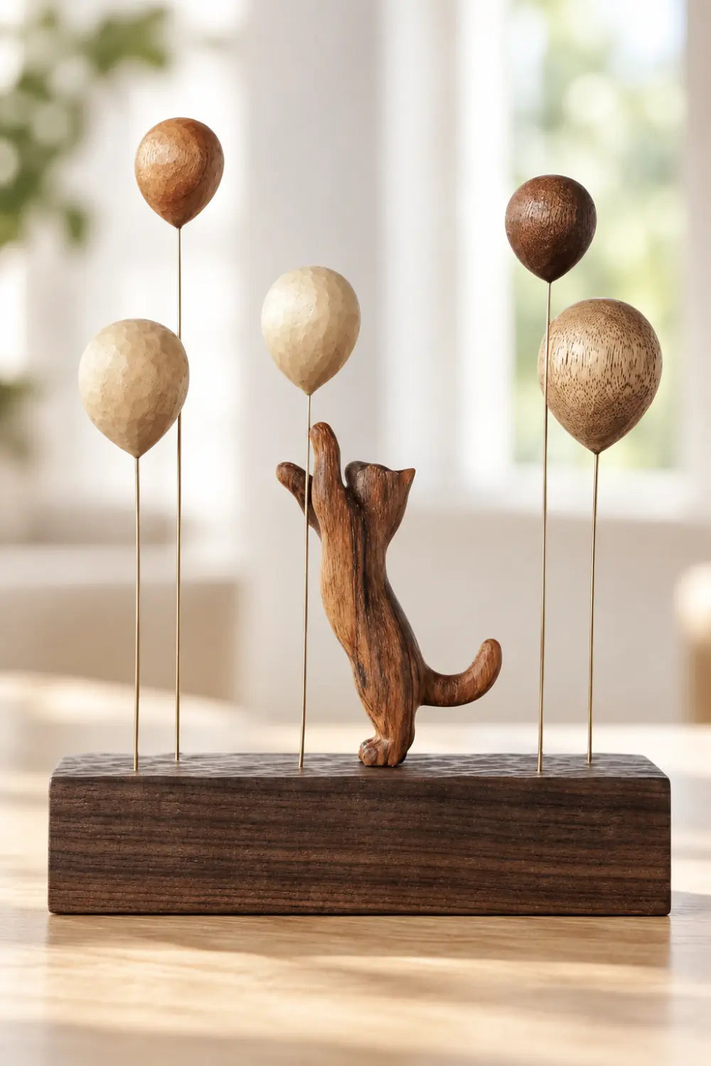 Cat Wood Carving Wooden Cat Statues Cat Wood Sculpture Wooden Cat Sculptures Animal Wood Sculpture 
