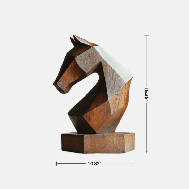 Wooden Horse Statue Wood Horse Sculpture Horse Wood Carving Wooden Horse Head Sculpture Carved Wood Horse Sculptures