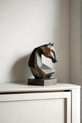 Wooden Horse Statue Wood Horse Sculpture Horse Wood Carving Wooden Horse Head Sculpture Carved Wood Horse Sculptures