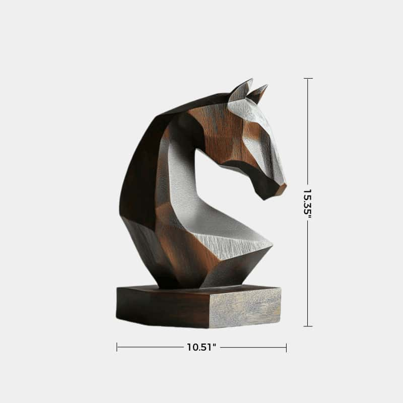 Wooden Horse Sculpture Animal Wood Carving Hand Carving Wooden Art Animal Wood Sculpture Animal Crafts