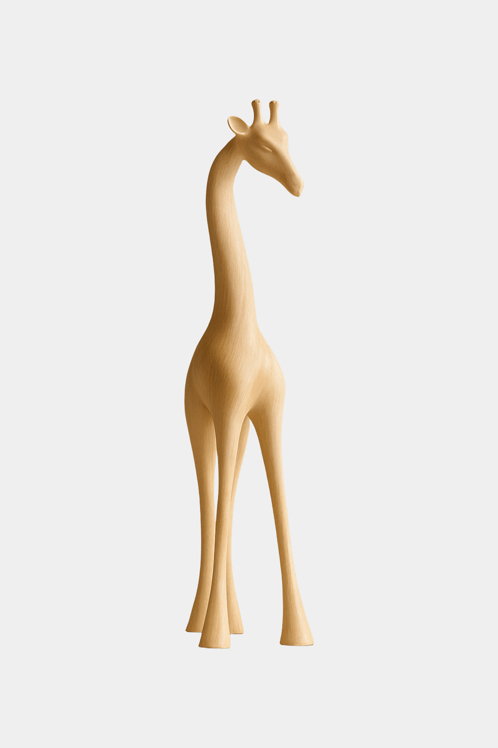 Handcrafted Wooden Giraffe Sculpture Abstract Animal Decor Modern Homes