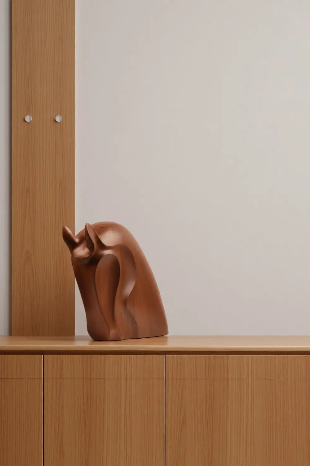 Abstract Wooden Horse Sculpture Animal Wood Sculpture Decor for Home