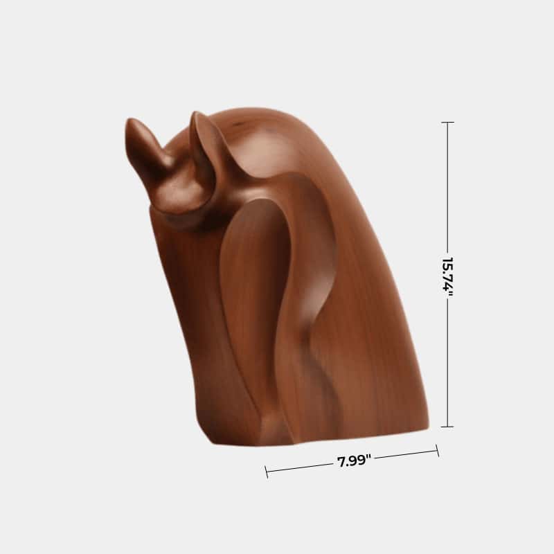 Abstract Wooden Horse Sculpture Animal Wood Sculpture Decor for Home