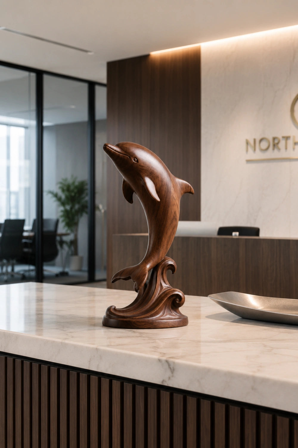 Modern Twisted Wood Sculpture | Abstract Spiral Infinity Art