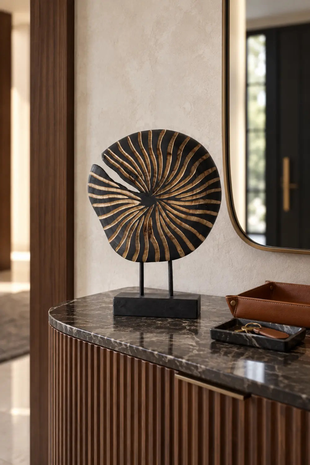 Hand Carving Abstract Ornament Art Ornament Wood Sculpture Wood Crafts Wood Carving Modern Sculpture