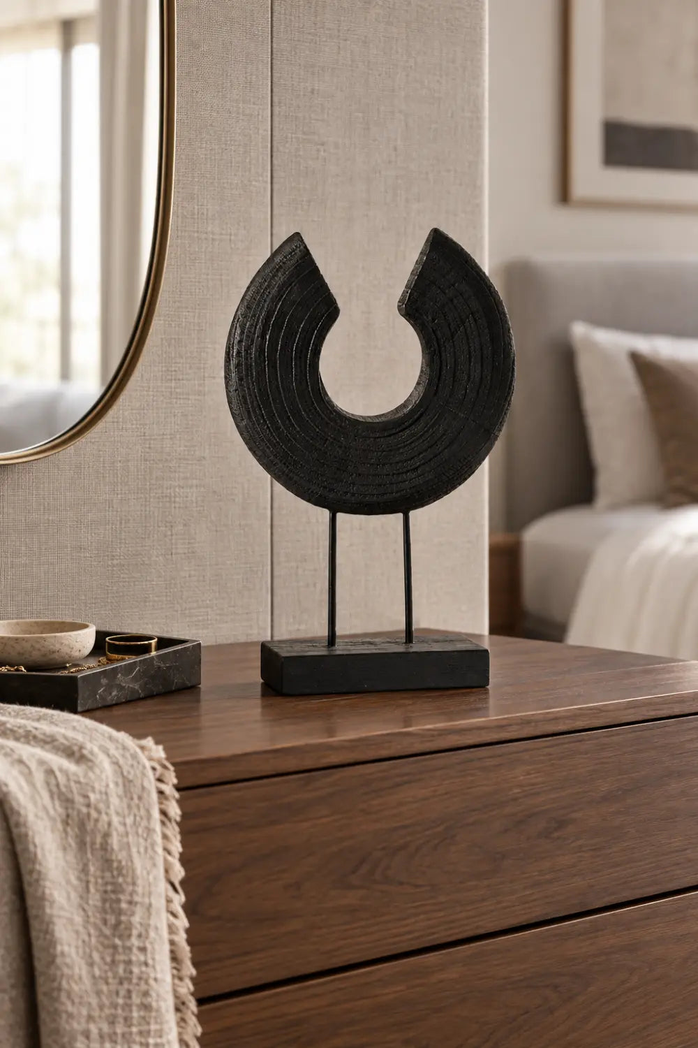 Hand Carving Abstract Ornament Art Ornament Wood Sculpture Wood Crafts Wood Carving Modern Sculpture