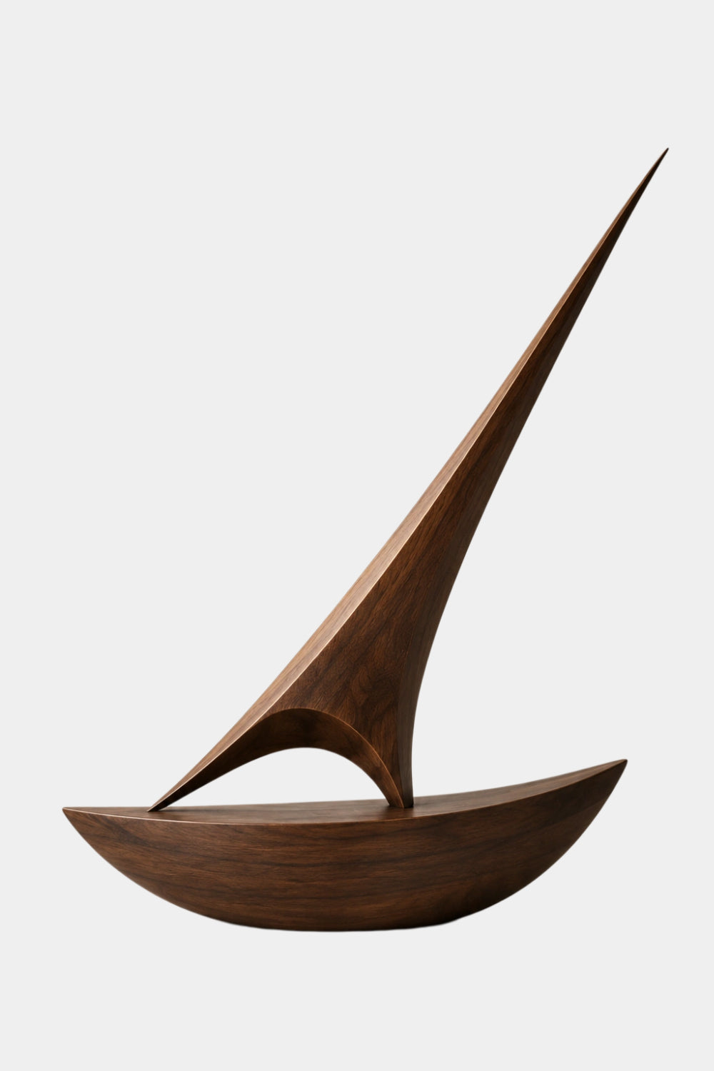 Unique Abstract Wood Sculpture Gift Idea For Art Lovers Modern Living Room Accent