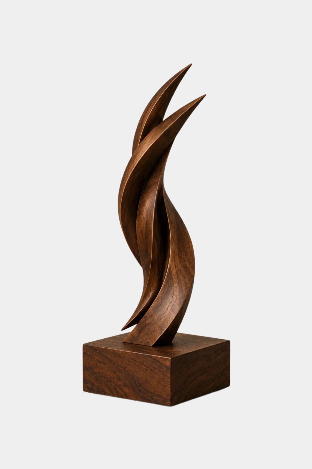 Modern Freestanding Wooden Sculpture Minimalist Art For Living Room