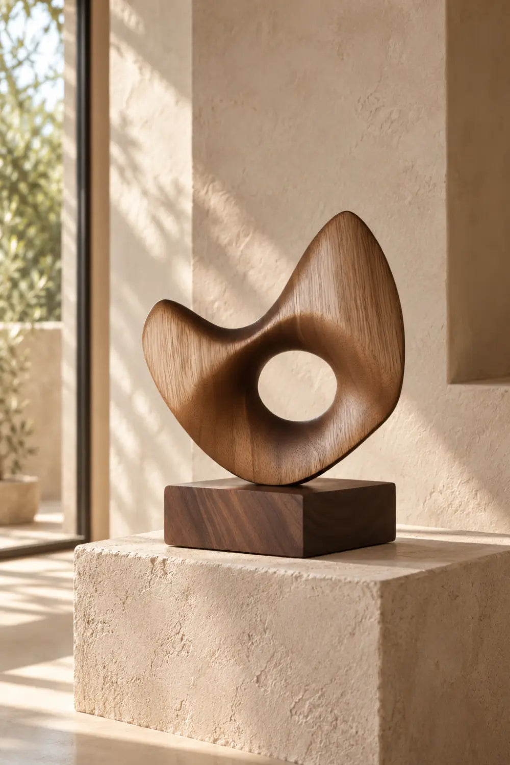 Wood Carving Sculpture With Wood Abstract Wooden Sculpture Art Ornaments