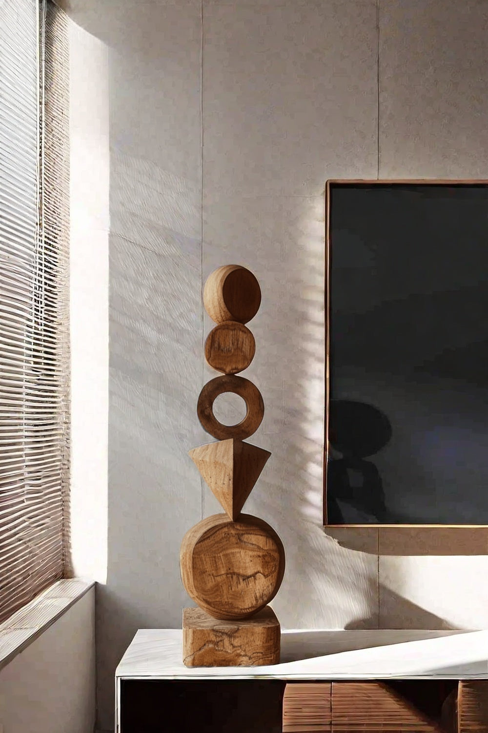 Abstract Wooden Sculpture Hand Carved Wood Art Carving Sculptures